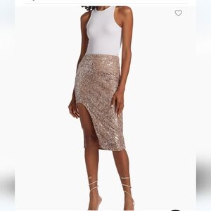 NWT sz 10 $1650 Zeynep Arcay sequined skirt